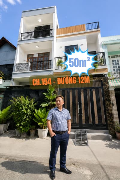 NHÀ 3 TẦNG GẦN 35m², NHỈNH 6 TỶ, CH. 158 – DƯƠNG BÁ TRẠC, 2 MẶT THOÁNG, HẺM 10m - KINH DOANH, ALO